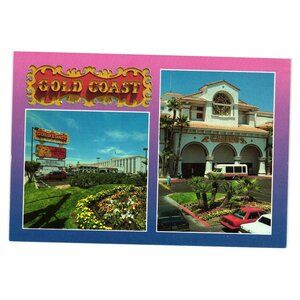 Gold Coast Casino Marquee Drew Berrymore Vintage Postcard Las Vegas Vacation